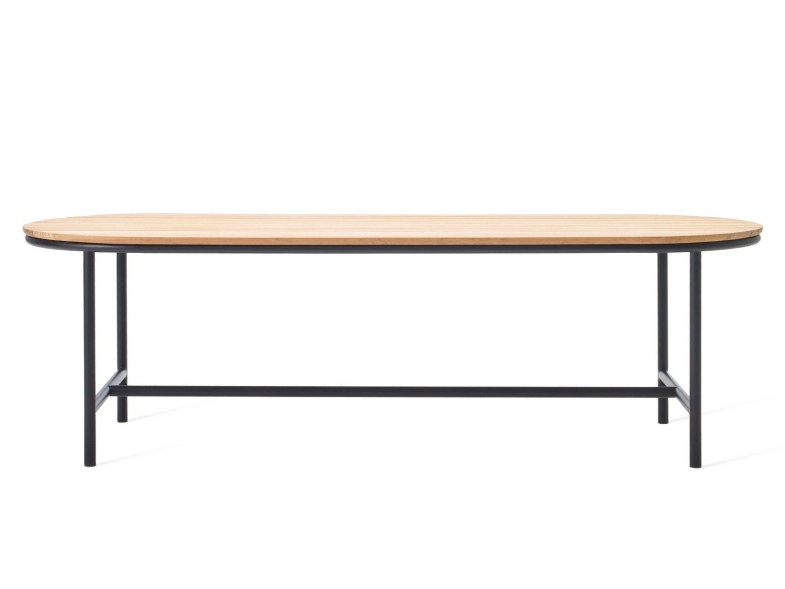 Алюминиевый и деревянный овальный садовый стол Vincent sheppard Wicked ARCH-00098228