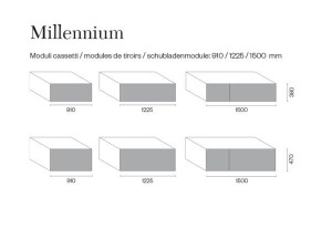 Подвесной шкаф из дерева и керамики со встроенной раковиной