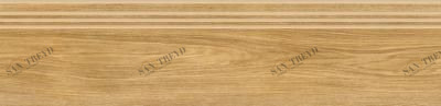 Ступень Граните Вуд Классик медовый полированная 1200x300 Керамика Будущего sun-id-331947