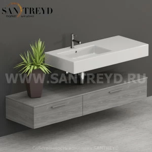 T17052TO Столешницы для использования в сочетании с тумбами и открытыми тумбами 170 см цвет Северное Дерево темное ARREDO WOOD Италия