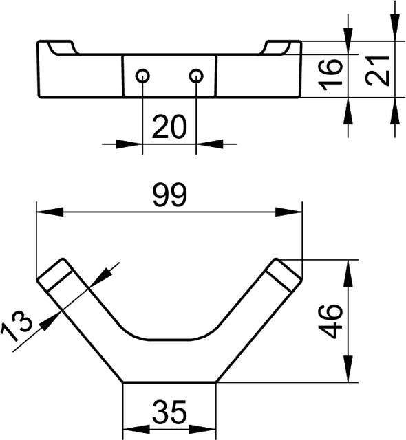 11115050000 Крючок для полотенца KEUCO Edition 11 - Вид №3