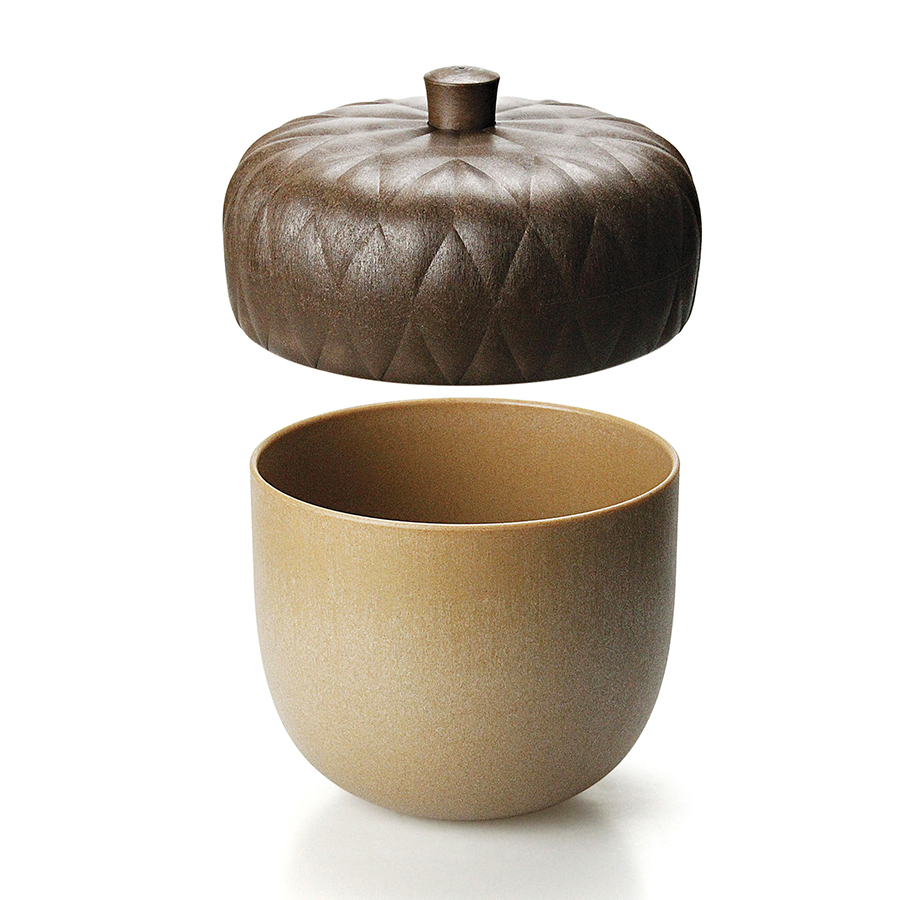 QL10244-BN Контейнер для хранения acorntainer с крышкой Qualy  - Вид №1