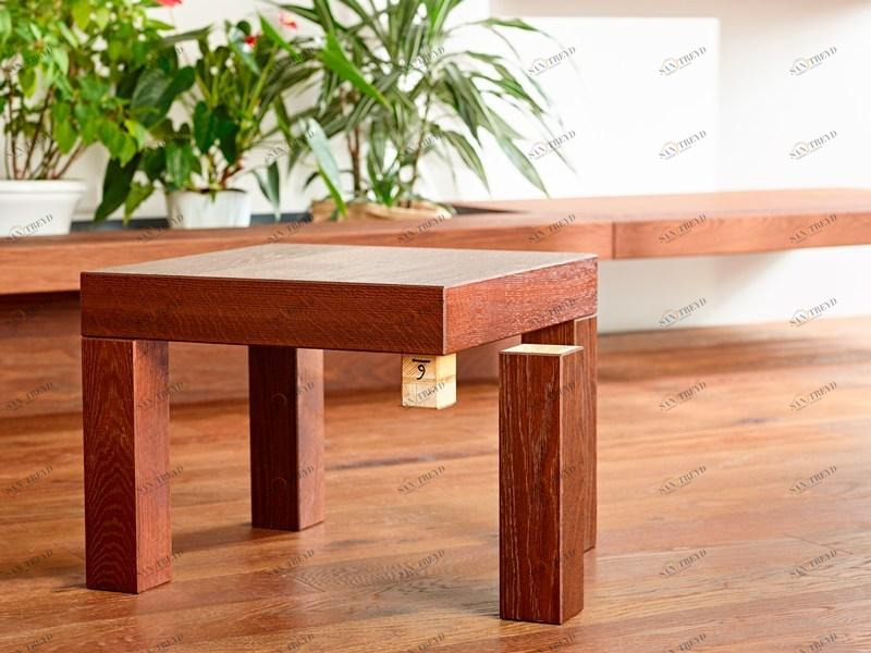 Fiemme Tremila Квадратный деревянный журнальный столик Disegnodilegno sun-id-1412357