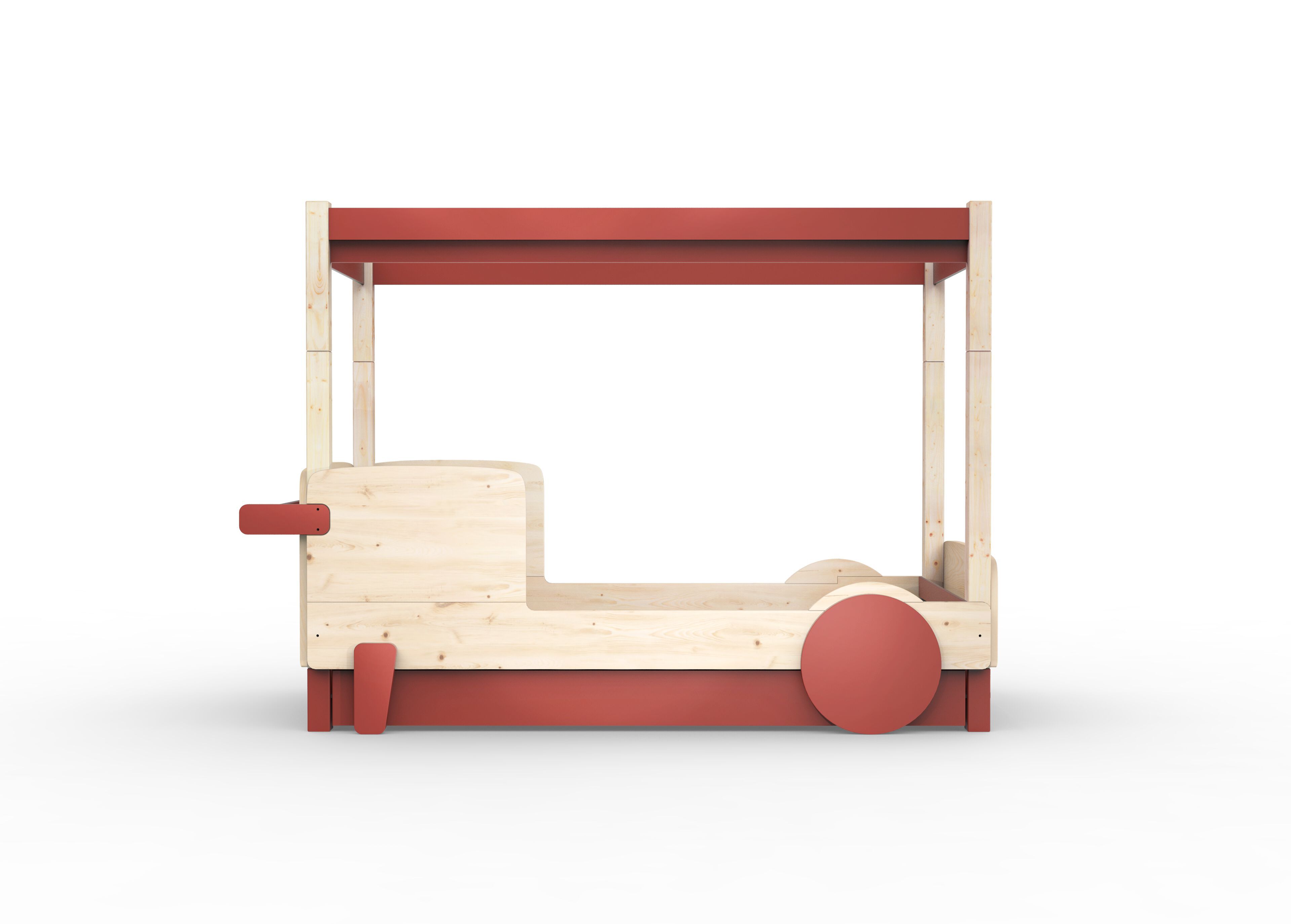 Деревянная выдвижная односпальная кровать с балдахином Mathy by Bols ARCH-00151317 - Вид №18