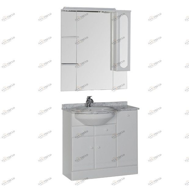 Комплект мебели Aquanet Марсель 90 L б/к белый 00161156