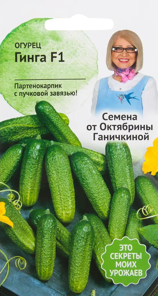 Семена огурца «Гинга» F1 от Октябрины Ганичкиной - урожайный гибрид для сада 82482263