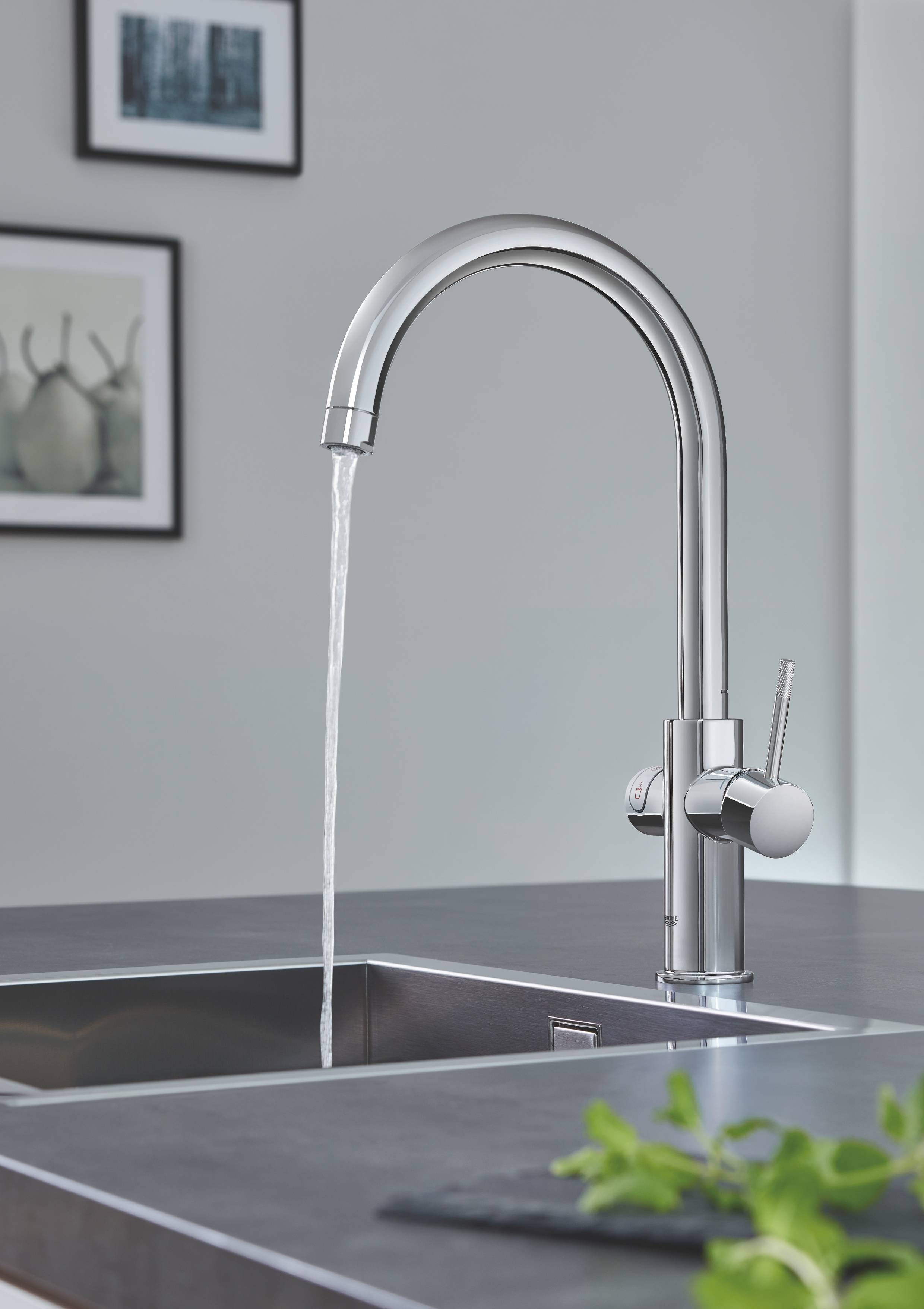 Комплект со смесителем для кухни GROHE Red Duo New, бойлер L-size, хром (30079001) - Вид №9