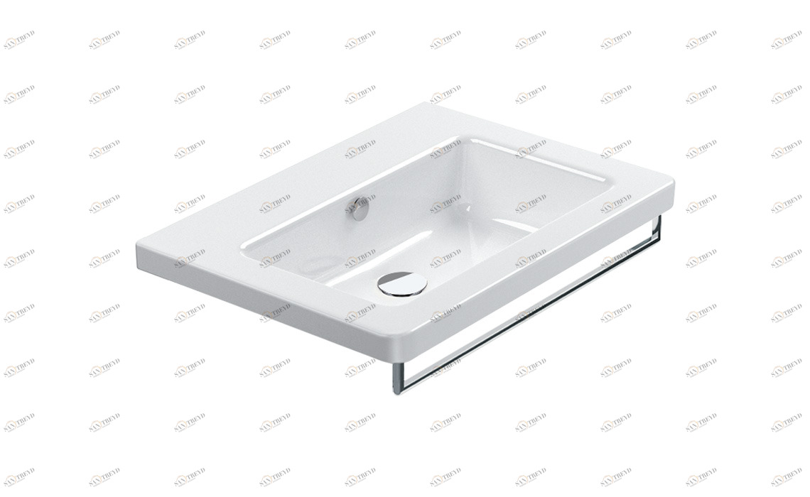 167LI00 Подвесная раковина настенная овальная CERAMICA CATALANO NEW LIGHT белая