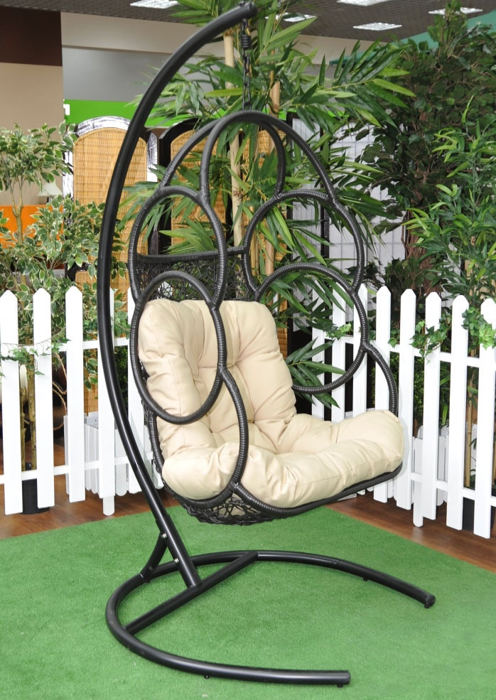 Кресло подвесное черное Galaxy ЭКО ДИЗАЙН FLYINGRATTAN 129641 Черный  - Вид №1