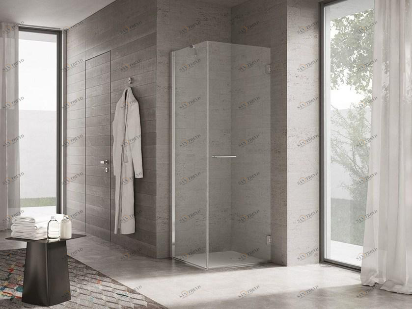 DISENIA Душевая кабина угловая стеклянная с распашной дверцей Project sun-id-1385878