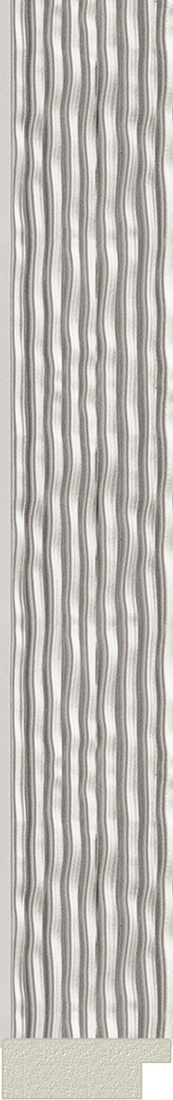 BY 3682 Зеркало в багетной раме - волна алюминий 46 mm EVOFORM Octagon - Вид №2