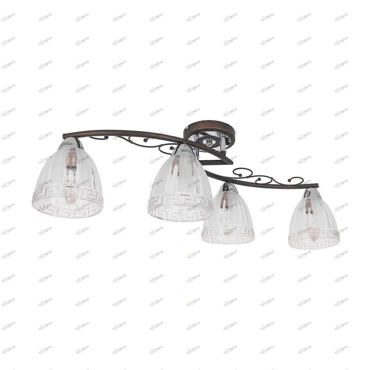 Потолочная люстра IDLamp Nield 232/4PF-Blackchrome IDLAMP NIELD 182562 