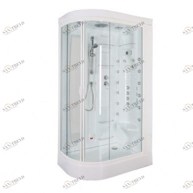 Душевая кабина Aquanet Hawaii 122x76 R с паром, прозрачное стекло 172446