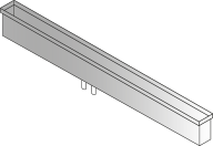 DOMUSOMNIA Встраиваемый кухонный канал EasyRack Kitchen STEP 2550, Цвет Серый KFS2550IX