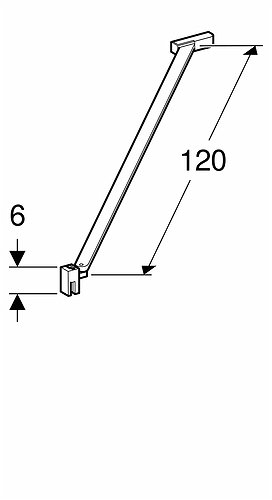 244.640.00.1 Молдинги, Уплотнительный профиль для распашной двери со стороны пола IDO  - Вид №8