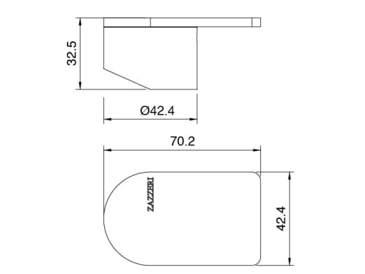 Набор для душа из нержавеющей стали с ручным душем Zazzeri Q316 ARCH-00137899 - Вид №4
