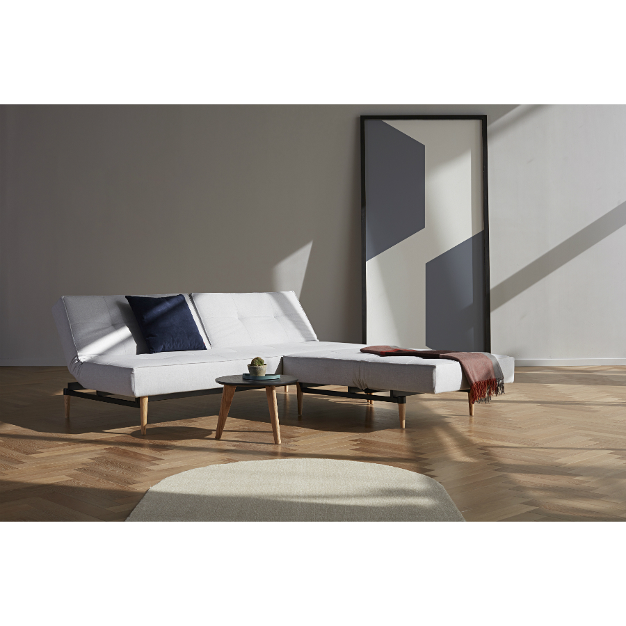 Диван Splitback с мягкими подлокотниками Sharp и хромированными ножками, голубой Innovation Living SPLITBACK525 - Вид №2