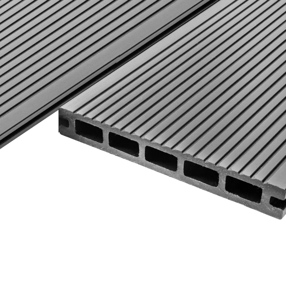 Террасная доска ДПК T-Decks цвет Серый 4000x150x20 мм двусторонний вельвет 0.45 м² STLM-2194021 - Вид №7