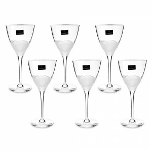 Бокалы для вина 6 шт 210 мл прозрачные Intuition CRISTAL D ARQUES ДИЗАЙНЕРСКИЕ 00-3952014 Прозрачный