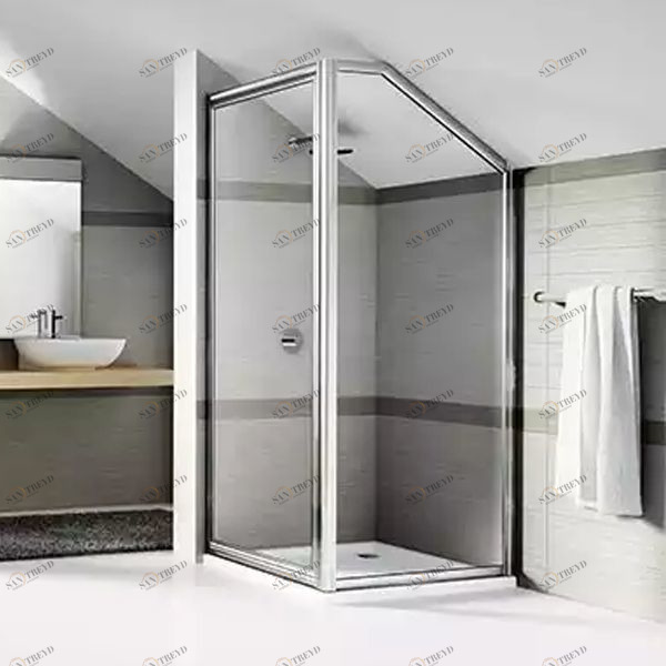 Novellini. Боковая панель 102 см F SPECIAL 4 с серебристым профилем STAR NSTARF4SP1B