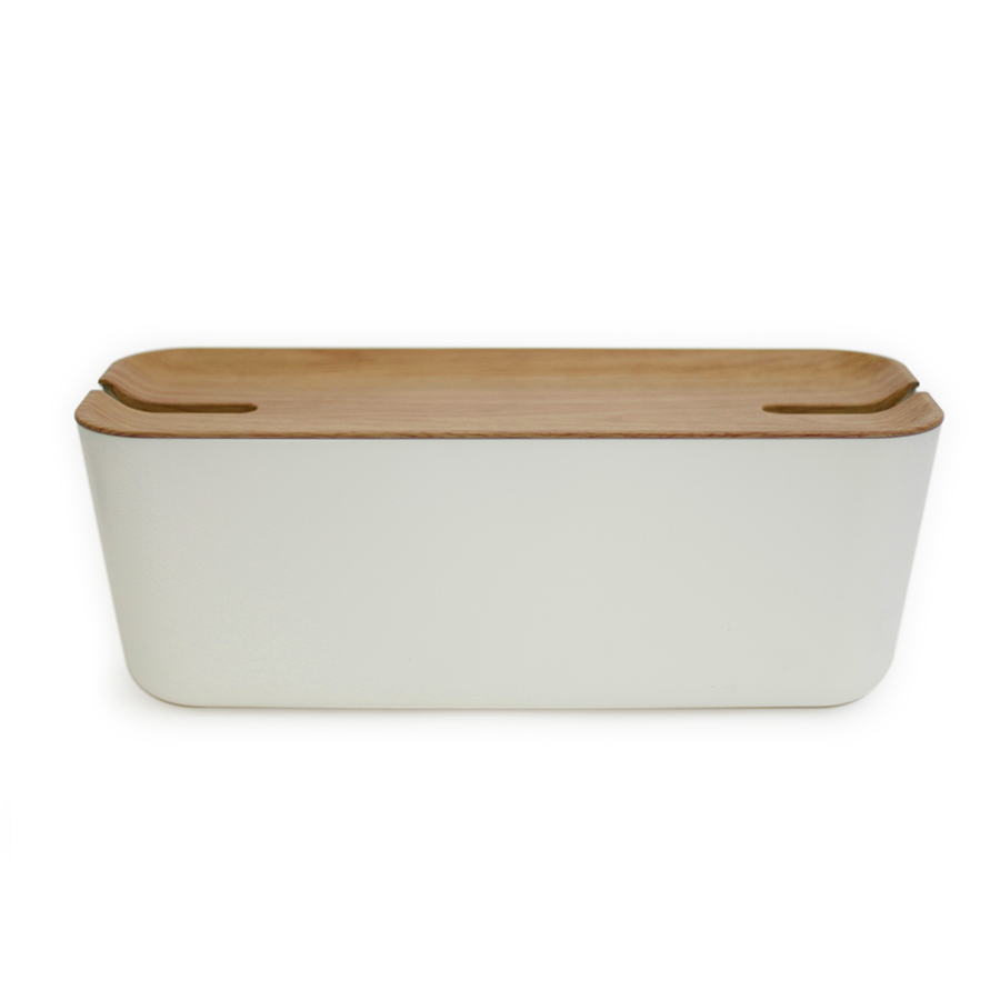 Органайзер для проводов Hideaway большой белый-коричневый Bosign 291173 - Вид №2