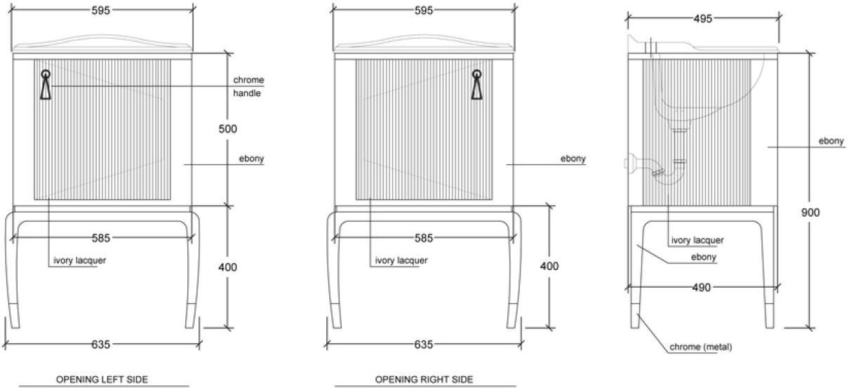 Gentry Home Тумба под умывальник sun-id-1514254 - Вид №6