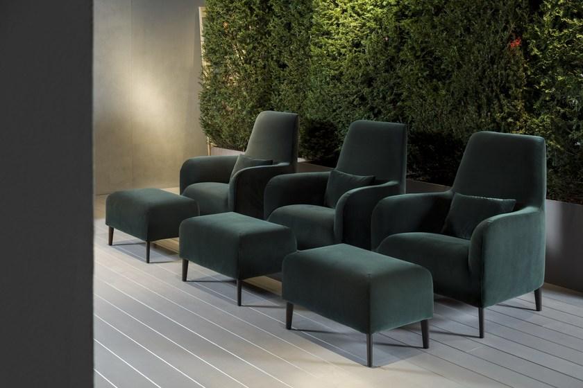 Verzelloni Кресло со съемным чехлом из ткани с высокой спинкой Divanitas sun-id-1424390 - Вид №5