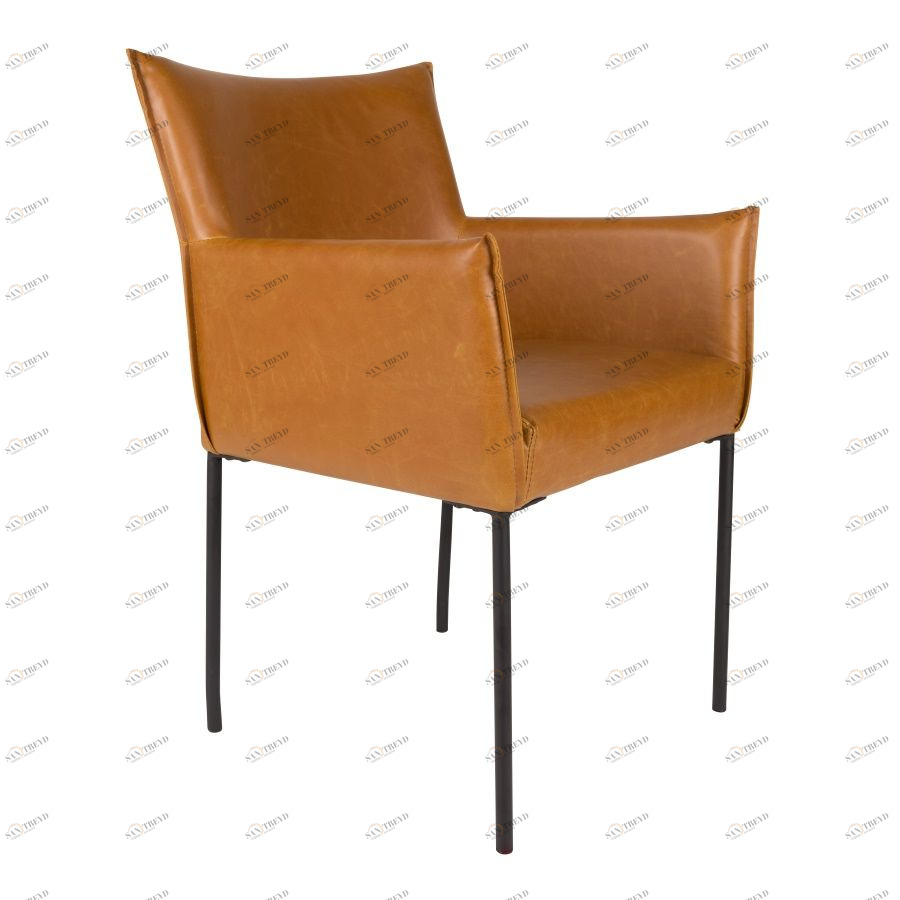 Кресло Dion коричневое White Label Living 1200121