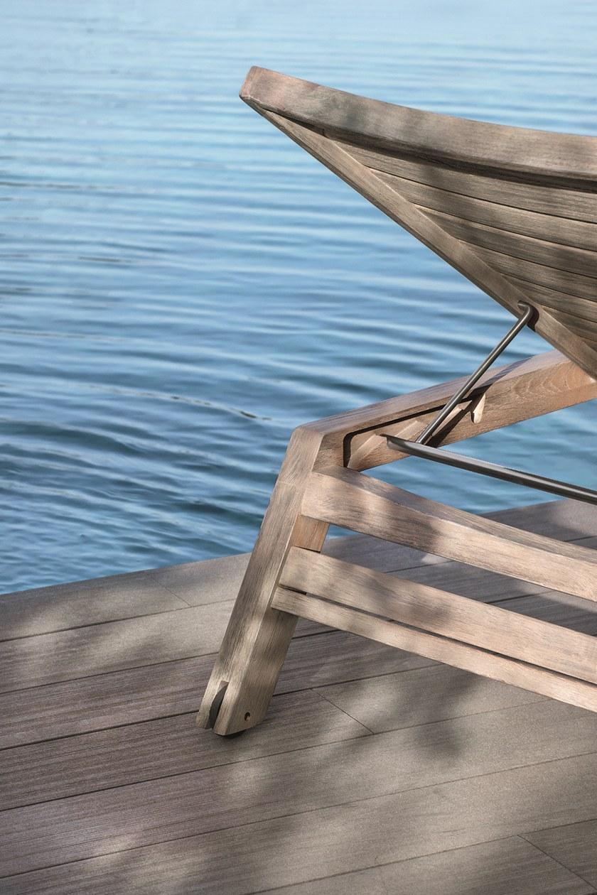 Ethimo Садовая кушетка из тика на колесиках Costes sun-id-1353366 - Вид №10