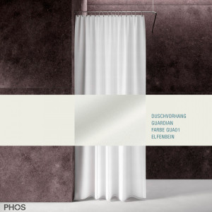 DV-GCS200-260-GUA01 Душевая занавеска Guardian, длина 200 см, ширина 260 см. слоновая кость PHOS