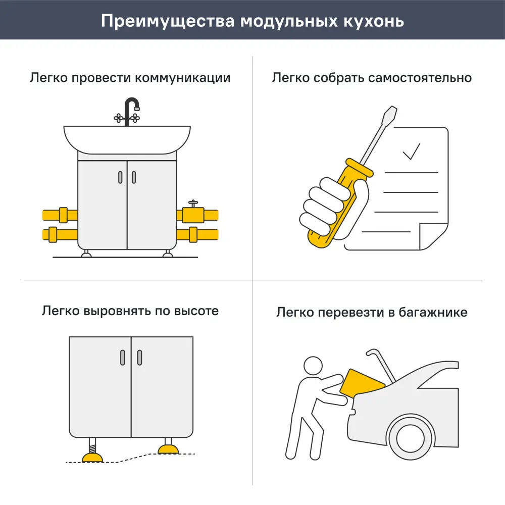 Навесной шкаф Орель 40x67.6x29 см ЛДСП цвет бежевый Santreyd STLM-2017660 - Вид №5