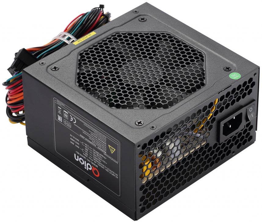QD450 80+ Power supply qdion atx 450w, 120mm, 3xsata, 1xpci-e(6+2), apfc, 80+ FSP Santreyd 