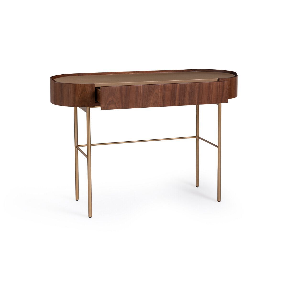 Деревянный шпон овальный консольный стол с ящиками AMPM Aslen ARCH-00109910 - Вид №2
