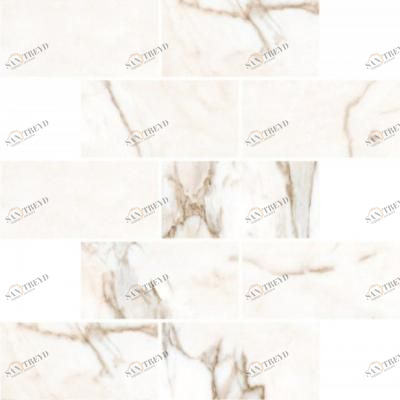 Мозаика K-1001/MR/m13 MARBLE TREND Gold 30.7х30.7 Kerranova sun-id-328983