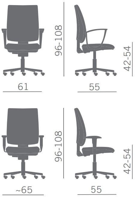 Kastel Офисный стул с подлокотниками Kubix sun-id-1474364 - Вид №7
