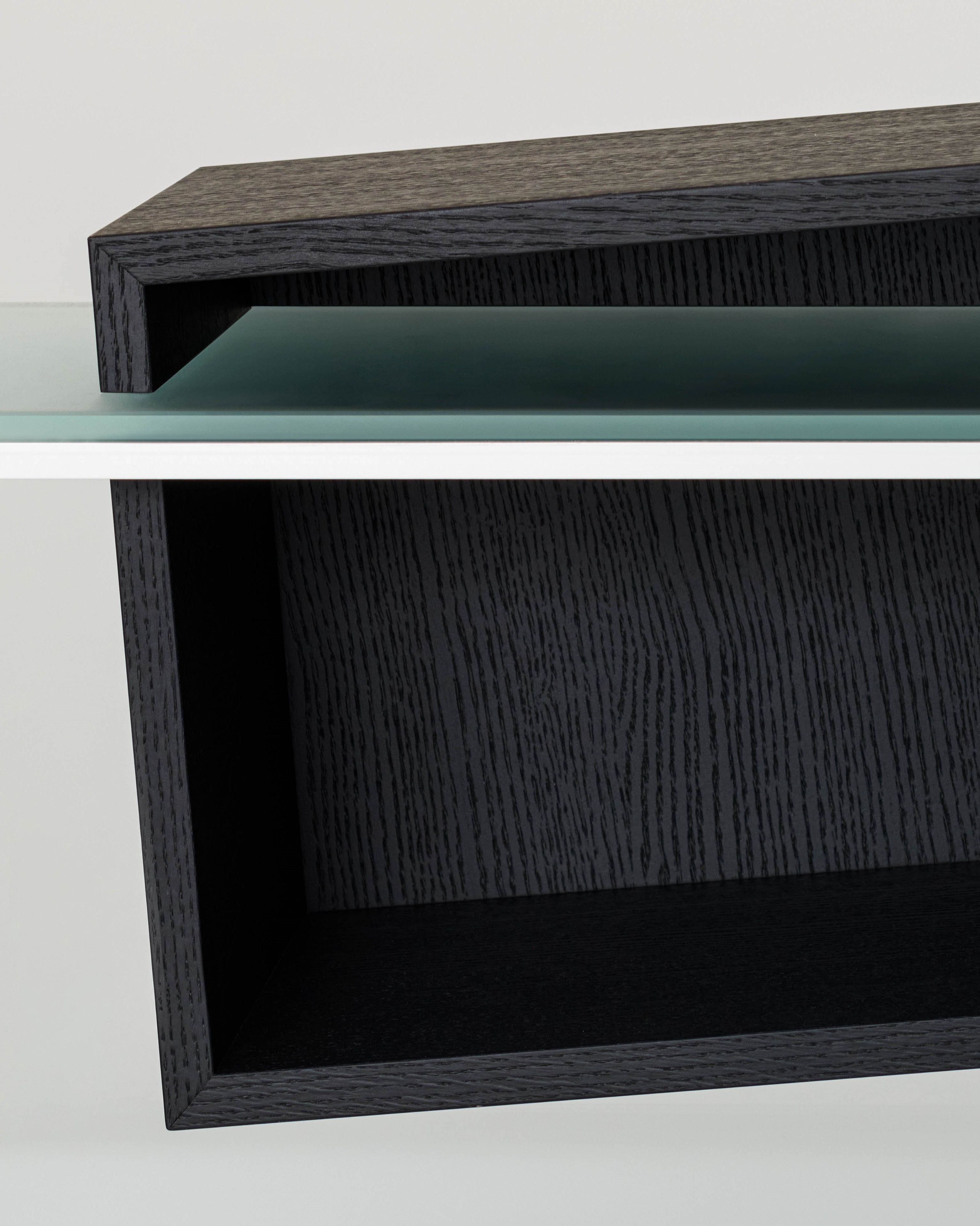 Низкий Хрустальный ТВ-шкаф с раздвижными дверями Glas Italia Drift ARCH-00049328 - Вид №2