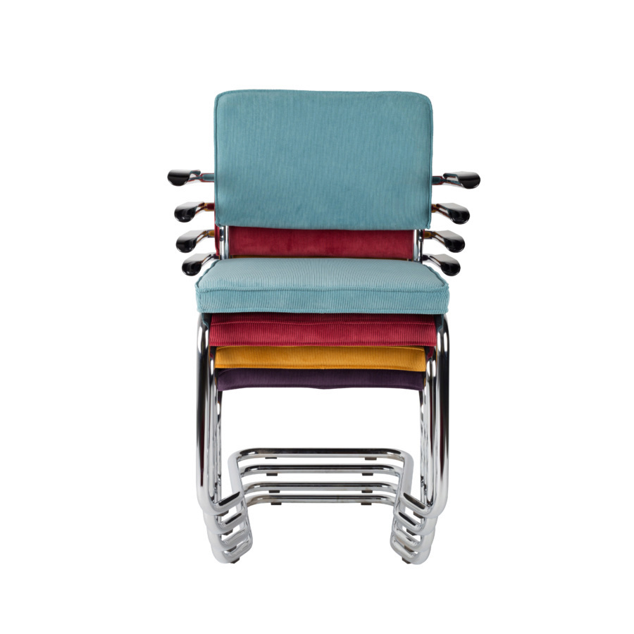 Кресло Ridge Kink Rib желтое Zuiver 1200053 - Вид №8