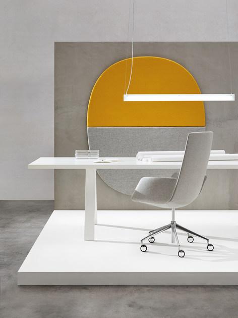 arper Кресло руководителя с подлокотниками на колесиках со средней спинкой Catifa sensit sun-id-1413450 - Вид №2