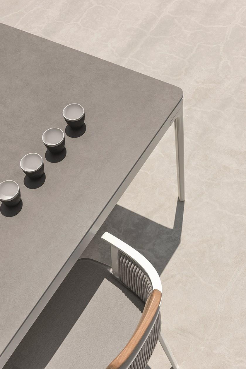 Ethimo Прямоугольный садовый стол из керамогранита Play Pltrm2__t - Вид №5