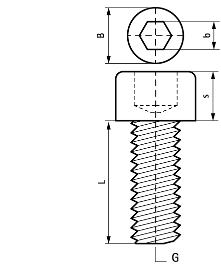 6133012 BIS Болты с внутренним шестигранником для монтажа профиля walraven  - Вид №1
