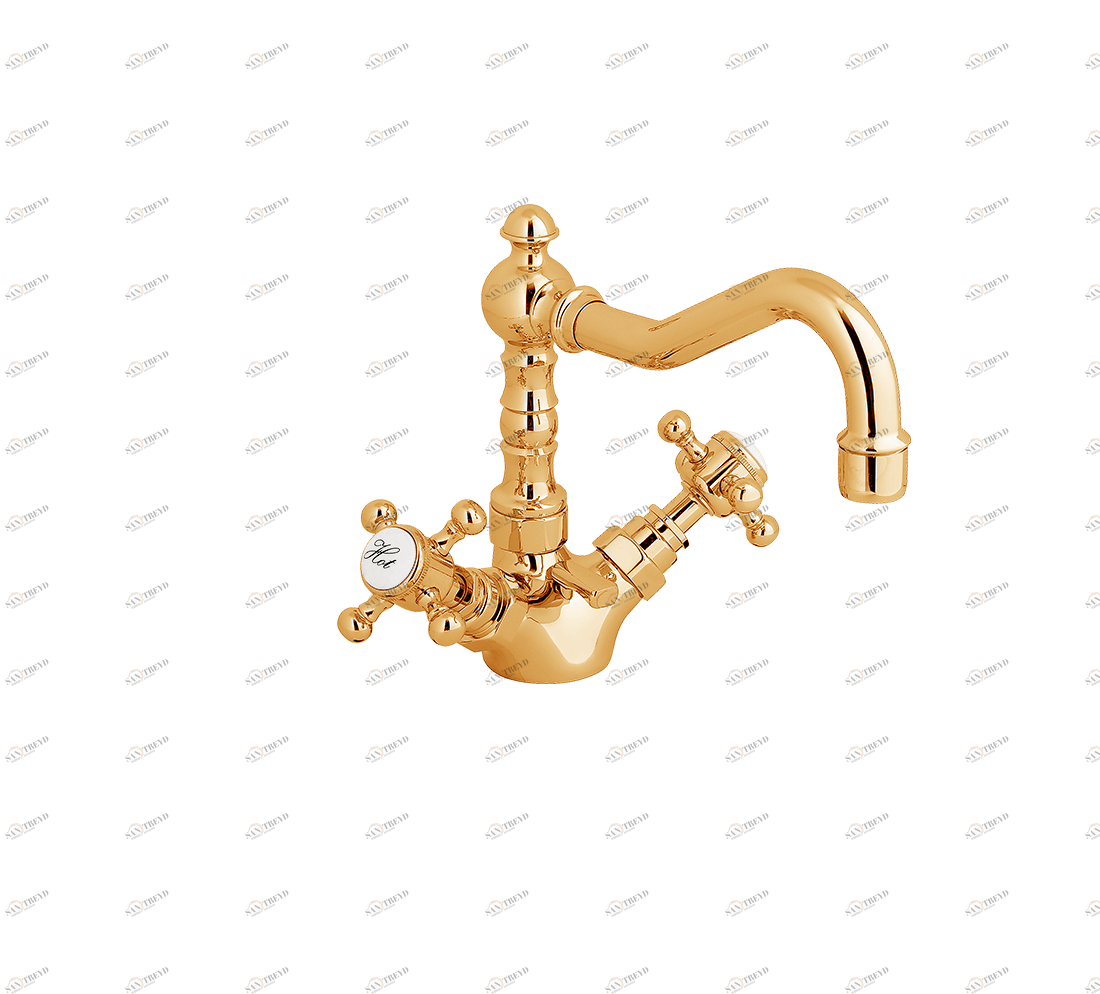 Gentry Home Центр смесителя для раковины до центра два отверстия под смеситель мм Antique Темное золото GH101304