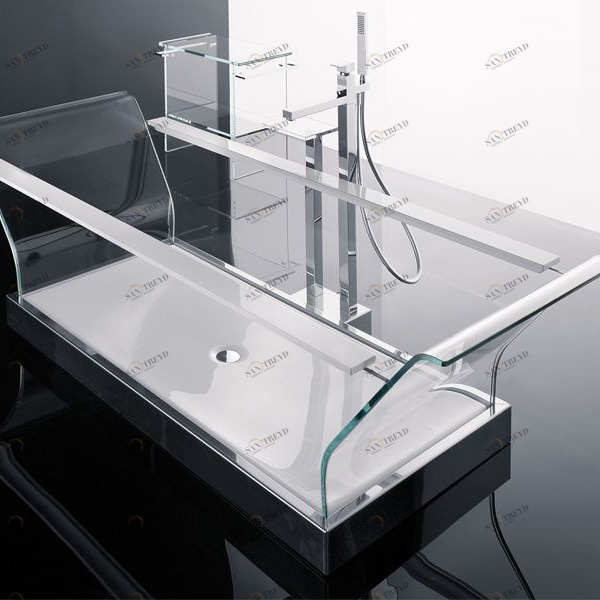 Novellini. Напольный смеситель для ванны квадратный GRIFERÍA Griferia KRUBBVAS2K