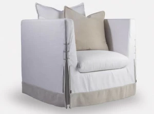 MORADA Кресло с обивкой из ткани с подлокотниками Beachcomber Beachco asc