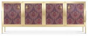 ETRO Home Interiors Комод из латуни и стекла с распашными дверцами Janis E.jan.113.a
