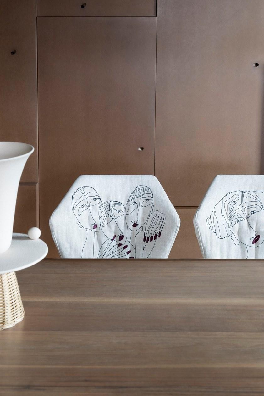 Saba Italia Тканевый стул на санках с подлокотниками New york sun-id-1362757 - Вид №7