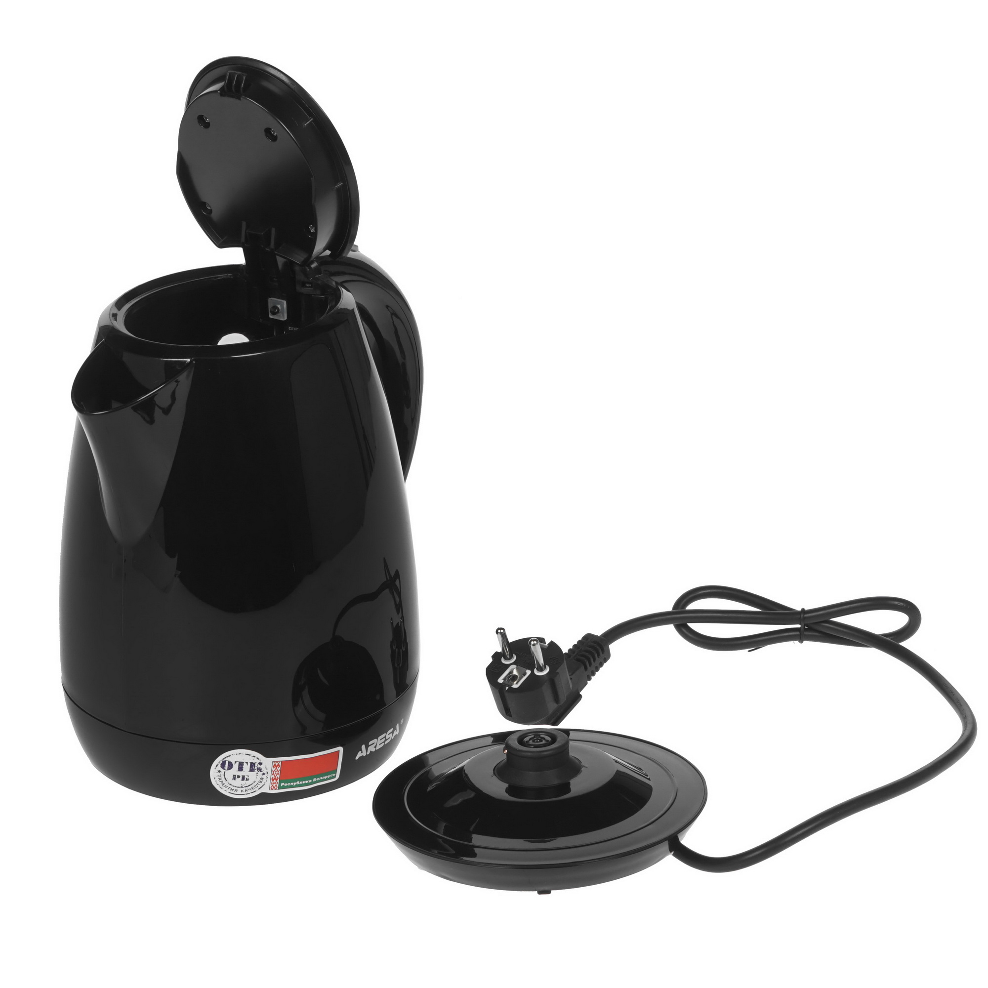 1129405 Электрочайник Aresa AR-3432 черный STDN-0123833 - Вид №3