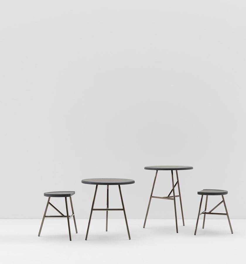 Billiani Стол из ясеня на металлической основе Puccio 719 - Вид №1