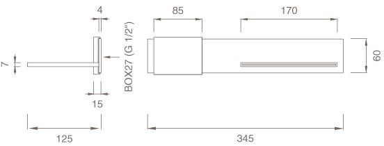 Ceadesign Гидропрогрессивный смеситель для ванны с водяным парусом Regolo Reg 15 - Вид №1