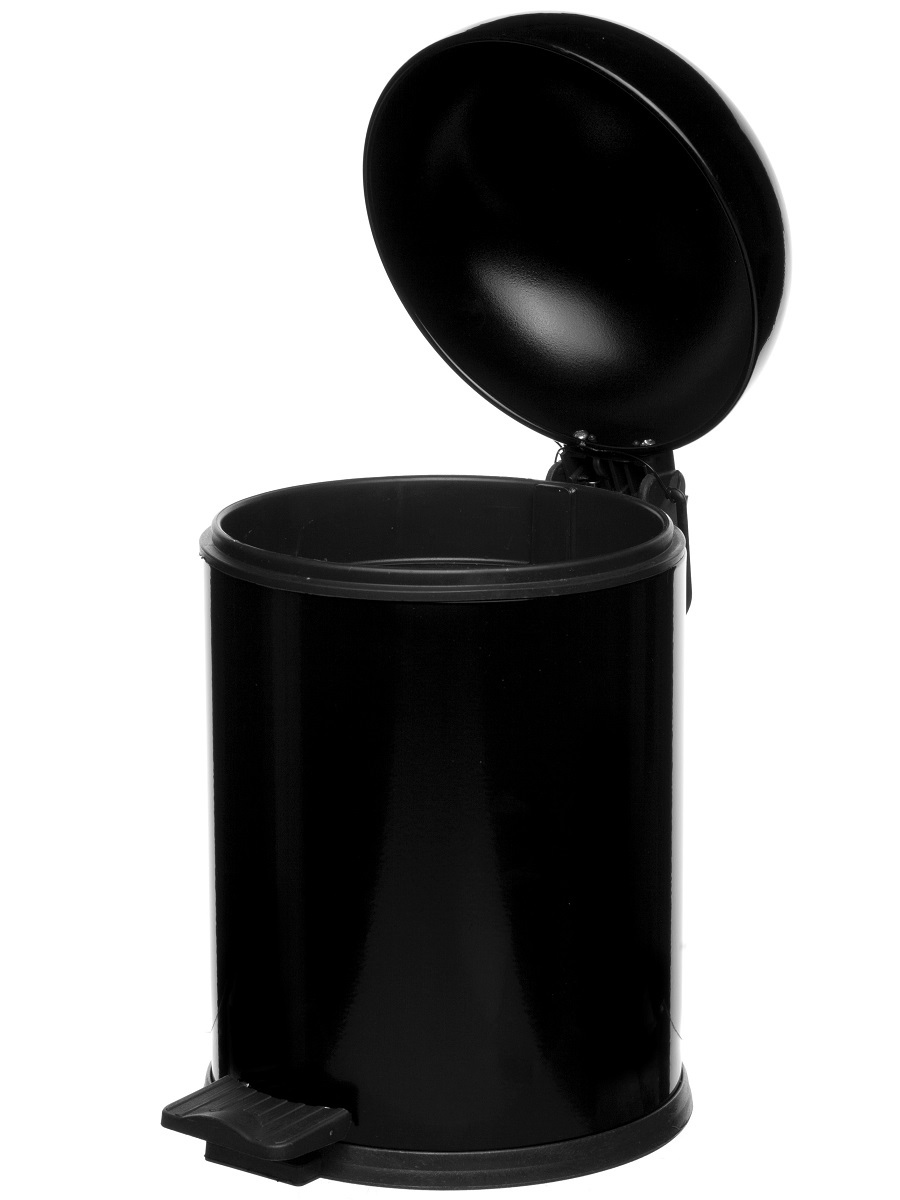 Вёдра с педалью и крышкой Aquarius 5L Black NAVAKO 11019 - Вид №1