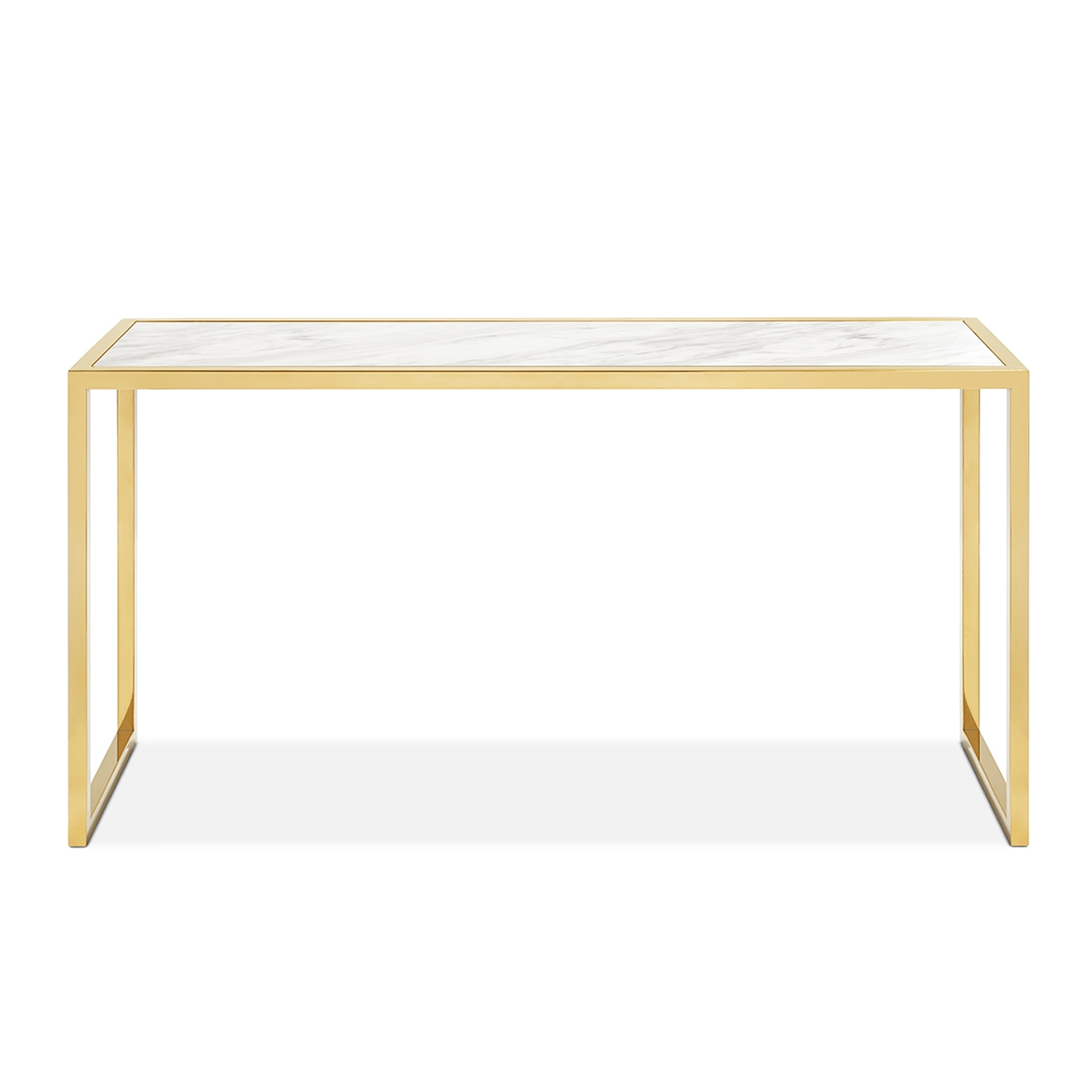 450287-93 ABHIKA КОНСОЛЬНАЯ КОРОНА ПРЯМАЯ H75 150X40 BLACK/GOLD  - Вид №1